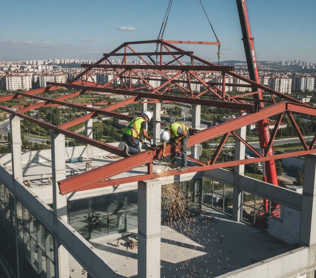 İstanbul Şişli çelik çatı yapımı