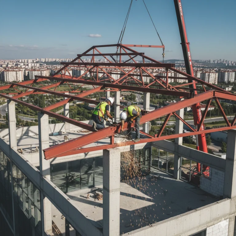 İstanbul Zeytinburnu çelik çatı yapımı